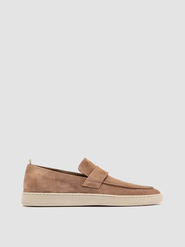 HERBIE 001 - Brown Suede Penny Loafers