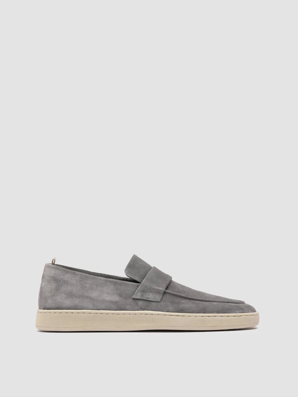 Herbie 001 Grey Suede Penny Loafers