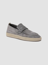 HERBIE 001 - Grey Suede Penny Loafers