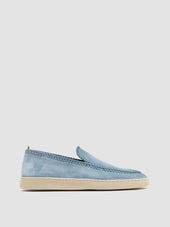 HERBIE 011 - Blue Suede Penny Loafers