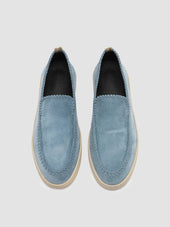 HERBIE 011 - Blue Suede Penny Loafers
