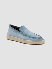 HERBIE 011 - Blue Suede Penny Loafers