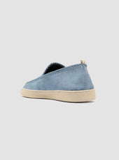HERBIE 011 - Blue Suede Penny Loafers