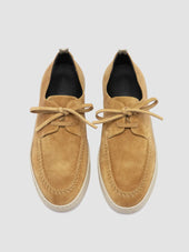 HERBIE 012 - Camel Suede Derby Shoes