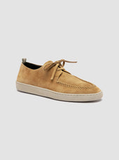 HERBIE 012 - Camel Suede Derby Shoes