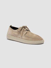 HERBIE 012 - Beige Suede Derby Shoes
