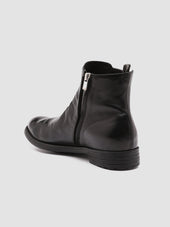 HIVE 036 - Black Leather Ankle Boots