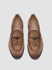 Ivies 002 Light Brown Suede Tassel Loafers