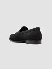 Ivy 002 Black Suede Penny Loafers