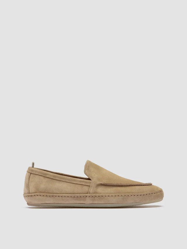 LINE 001 - Brown Suede Penny Loafers