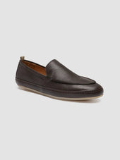 LINE 001 - Brown Leather Penny Loafers
