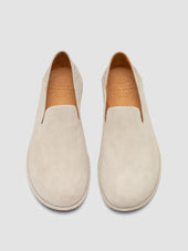 MIENNE 001 - Ivory Suede Penny Loafers