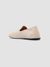 MIENNE 001 - Ivory Suede Penny Loafers
