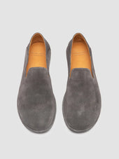 MIENNE 001 - Blue Suede Penny Loafers