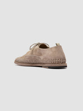 Miles 001 Beige Suede Derby Shoes