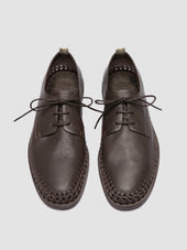 Miles 001 Dark Brown Leather Derby Shoes
