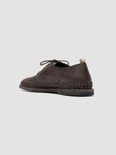Miles 001 Dark Brown Leather Derby Shoes