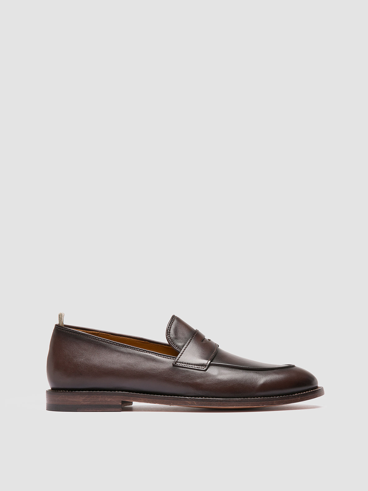 Opera 001 Dark Brown Leather Penny Loafers