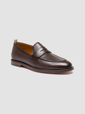 Opera 001 Dark Brown Leather Penny Loafers