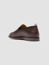 Opera 001 Dark Brown Leather Penny Loafers