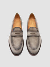 OPERA 001 - Grey Suede Penny Loafers