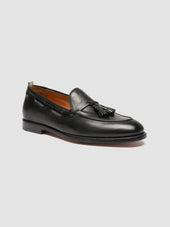 OPERA 002 - Black Leather Tassel Loafers