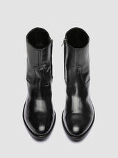 Paul 002 Leather Zipped Boots