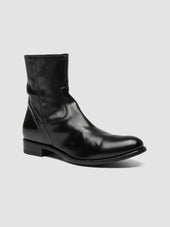 Paul 002 Leather Zipped Boots