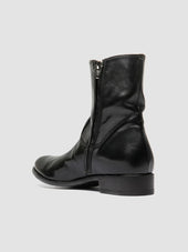 Paul 002 Leather Zipped Boots