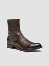 Paul 002 Leather Zipped Boots