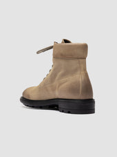 Remote 001 Beige Suede Lace Up Boots