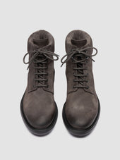 Remote 001 Grey Suede Lace Up Boots