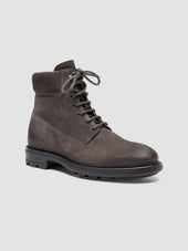 Remote 001 Grey Suede Lace Up Boots