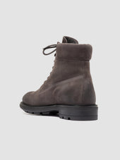 Remote 001 Grey Suede Lace Up Boots