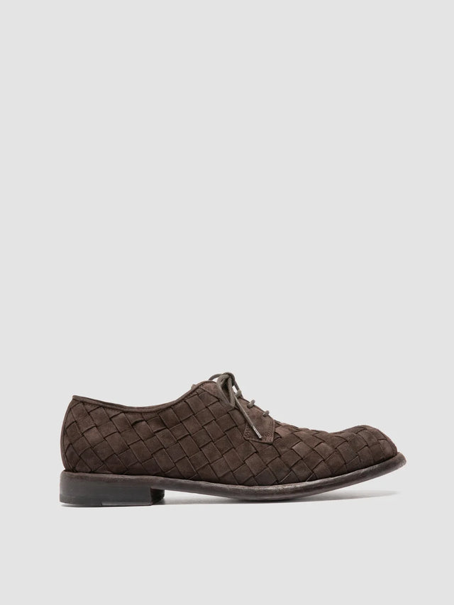 RUGGED 007 - Brown Suede Derby Shoes