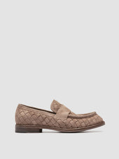 RUGGED 008 - Taupe Suede Penny Loafers