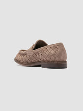 RUGGED 008 - Taupe Suede Penny Loafers