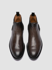 Silent 003 Grey Leather Chelsea Boots