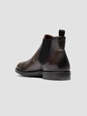 Silent 003 Grey Leather Chelsea Boots