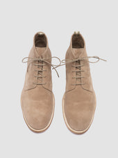 SOUND 003 - Beige Suede Lace-up Boots