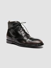 SOUND 003 - Grey Leather Lace-up Boots