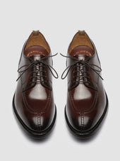 TEMPLE 005 - Burgundy Leather Derby Shoes