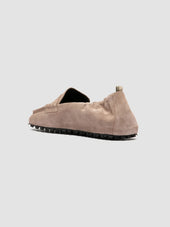 TRAVIS 001 - Taupe Suede Penny Loafers