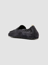 TRAVIS 001 - Blue Suede Penny Loafers