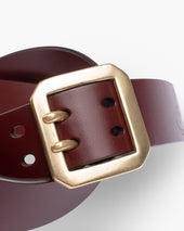 OGL Double Prong Garrison Buckle Leather Belt - Tan