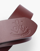 OGL Double Prong Garrison Buckle Leather Belt - Tan