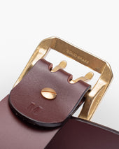 OGL Double Prong Garrison Buckle Leather Belt - Tan