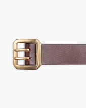 OGL Double Prong Garrison Buckle Leather Belt - Tan