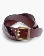 OGL Double Prong Garrison Buckle Leather Belt - Tan