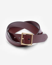 OGL Vintage Buckle Leather Belt - Tan